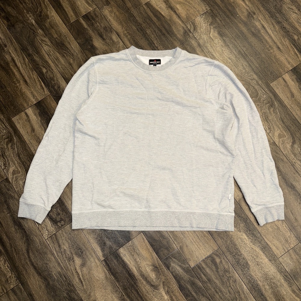 American Giant Heavyweight Crewneck Fleece Pullover Sweater Men's XL Grey